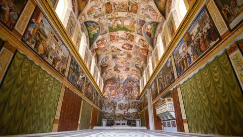 Getty Images Miniature replica of the Sistine Chapel