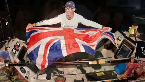 Boat of Hope Bernie Hollywood with Union flag