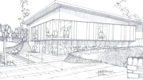 Paddock Project An artist's impression of the gallery