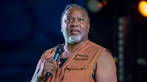 Getty Images American comedian Reginald D Hunter performing onstage