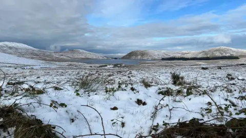 Paul Toner The Mourne Mountains covered with ice and snow