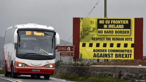 Getty Images Poster objecting to hard border