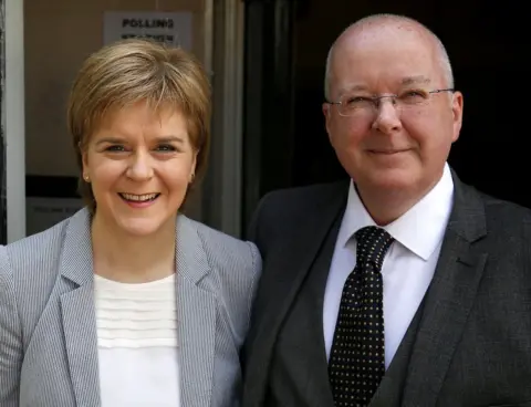 PA Media Nicola Sturgeon and her husband Peter Murrell