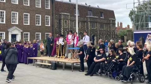 The Queen's Baton Relay travelled through Canterbury