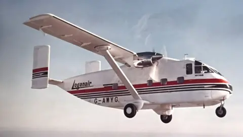 Geoff Rosenbloom Sports Skyvan operated by Loganair from 1969 to 1974