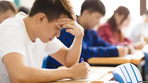 Getty Images Boy in class