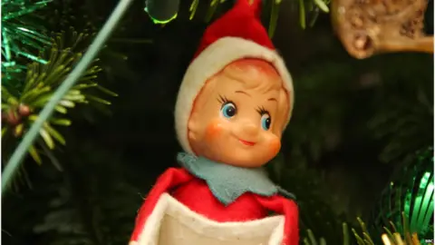 BBC christmas decoration on a tree