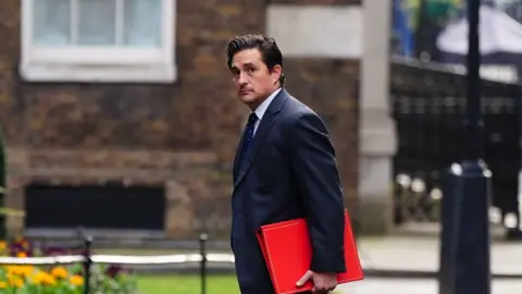 PA Media Johnny Mercer arriving at 10 Downing Street on Tuesday morning