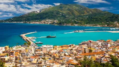 Getty Images Summer view of Zakynthos (Zante) town - stock picture