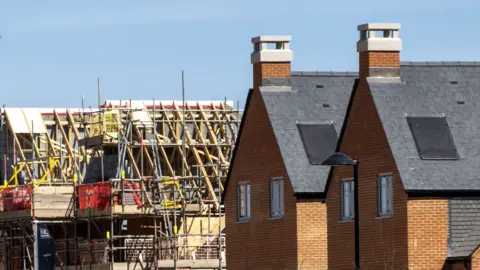 Getty Images New housing north of Winchester in England in 2021