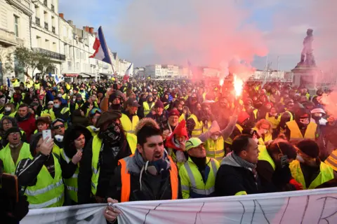 AFP Protest in La Rochelle on 5 January 2019