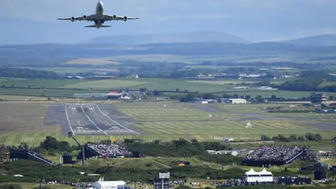 Getty Images Cargo plane taking off from Prestwick Airport