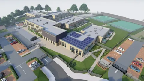 Nottinghamshire County Council Artists impression of school