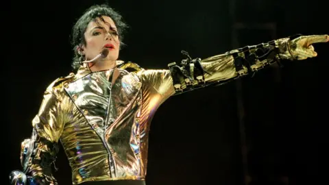 Getty Images Michael Jackson on stage