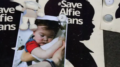 Getty Images Save Alfie posters