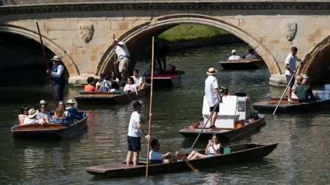 PA Media Punting in Cambridge on 16 June