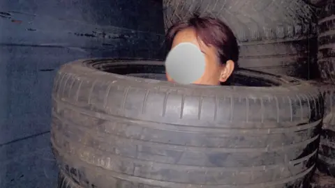 Home Office Vietnamese migrants hidden in van-load of tyres