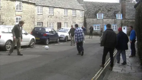 Swanage Museum Shrove Tuesday Football in Corfe Castle