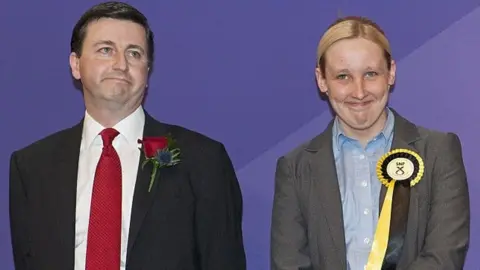 Douglas Alexander with Mhairi Black in 2015