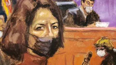 Reuters Ghislaine Maxwell court drawing