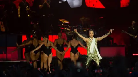 Getty Images Robbie Williams, Isle of Wight Festival