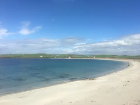 Beach at Orkney near Skara Brae