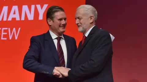 Sir Keir Starmer and Jeremy Corbyn