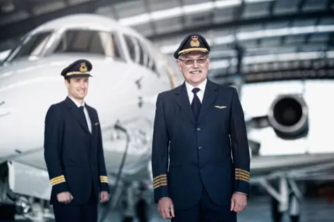 Alamy Pilot wearing glasses