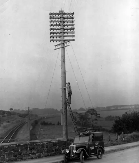 Getty Images A lineman in the US