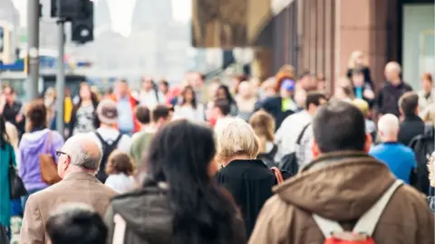 Getty Images Crowded street