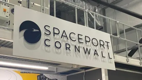 BBC Spaceport sign