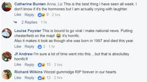 Facebook Facebook comments about the tribute