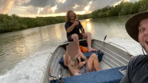 Cam Faust Two fishermen shared a beer with a fugitive they found in mangroves near Darwin