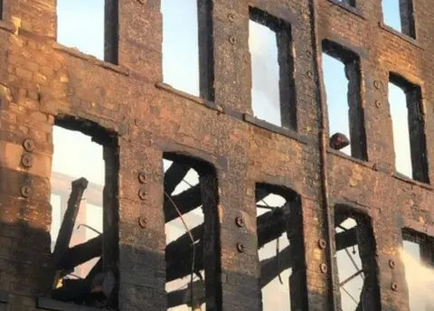 WYFRS The aftermath of the blaze