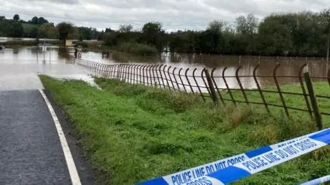 flooded road