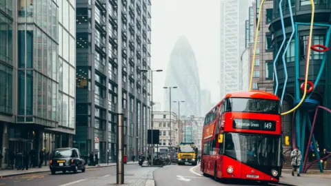 Pexels Photo of a bus driving through London