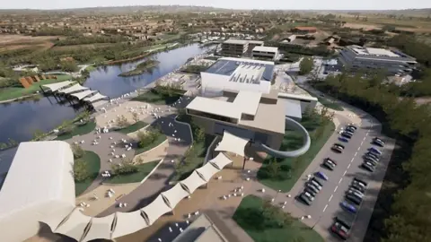 Carmarthenshire council Delta Lakes development plans