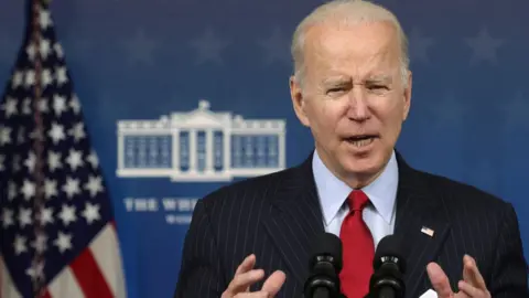 Getty Images President Biden speaking