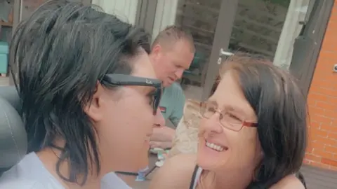 Kiri-Anne Hossain-Reid with her mother Debbie McCann