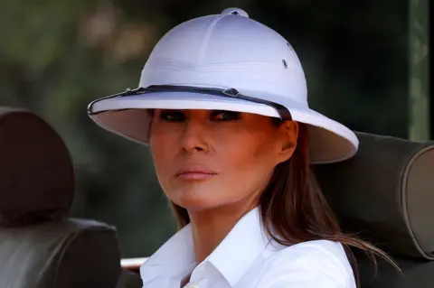 Reuters U.S. first lady Melania Trump takes a safari in Nairobi, Kenya, October 5, 2018