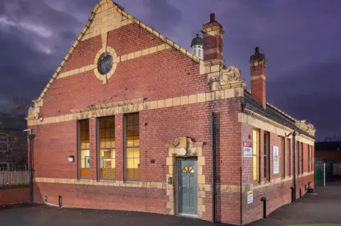 Historic England Archive Exterior of Cavendish Community Primary School