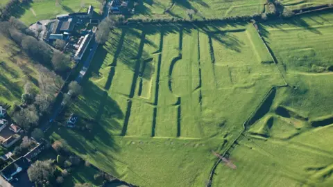 Historic England Formal terraces and ponds of a later 17th Century garden called "The Falls" in Harrington