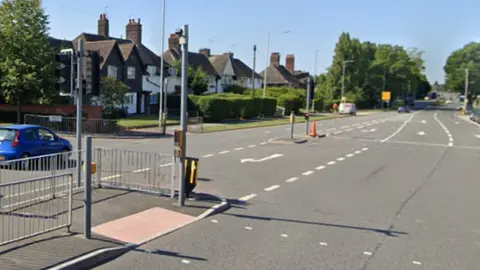 Google The motorbike rider died near this junction on New Chester Road