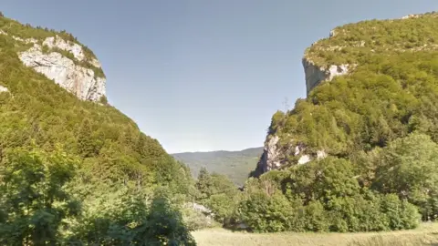 Google Gorges de la Bourne, Auvergne-Rhone-Alpes, France.