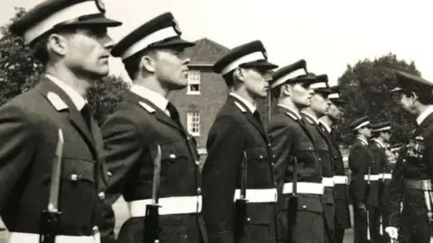 Care UK John Orminston (second from left) in the RAF