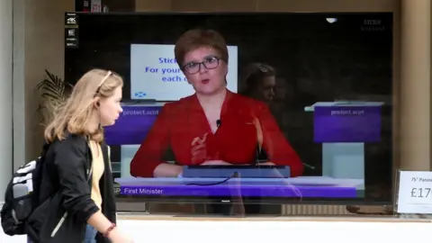 PA Media Sturgeon on TV