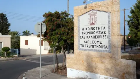 PA Media Welcome to Tremithousa sign