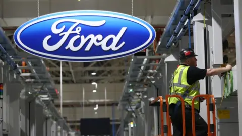 Getty Images Ford production line at Dagenham