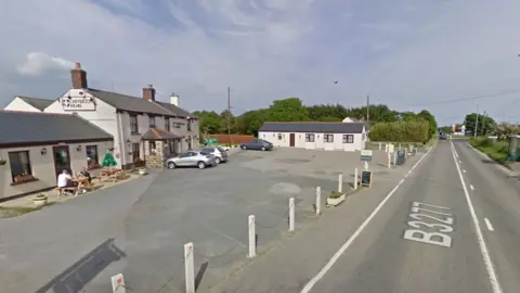 Google The B3277 near Chiverton Cross