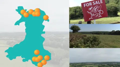 BBC Land sites locator graphic